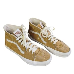 Vans X Peace Leaf Eco High Top Sneakers Womens 9.5 Mens 8 Hemp Blend Sustainable